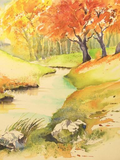 Aquarell von Manfred Liebhardt