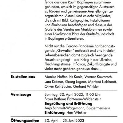 Vernissage Fichtenau 2023
