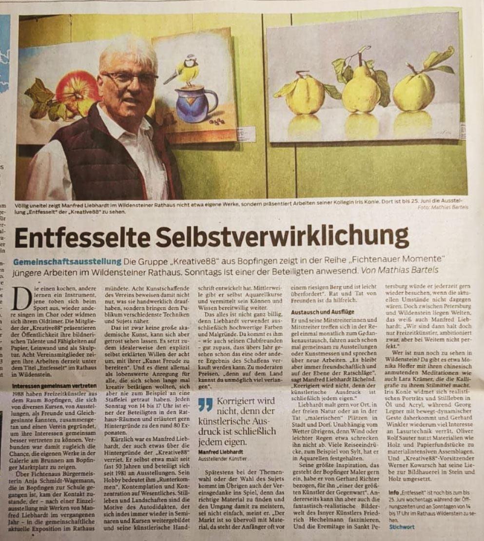 Pressebericht Manfred Liebhardt