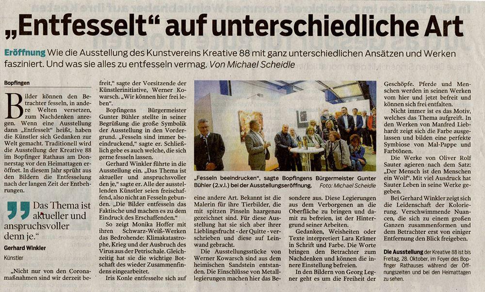 Pressebericht Vernissage Heimattage 2022
